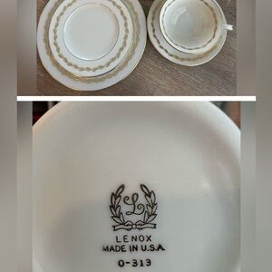 Lenox China. 0-313 All 8 sets.